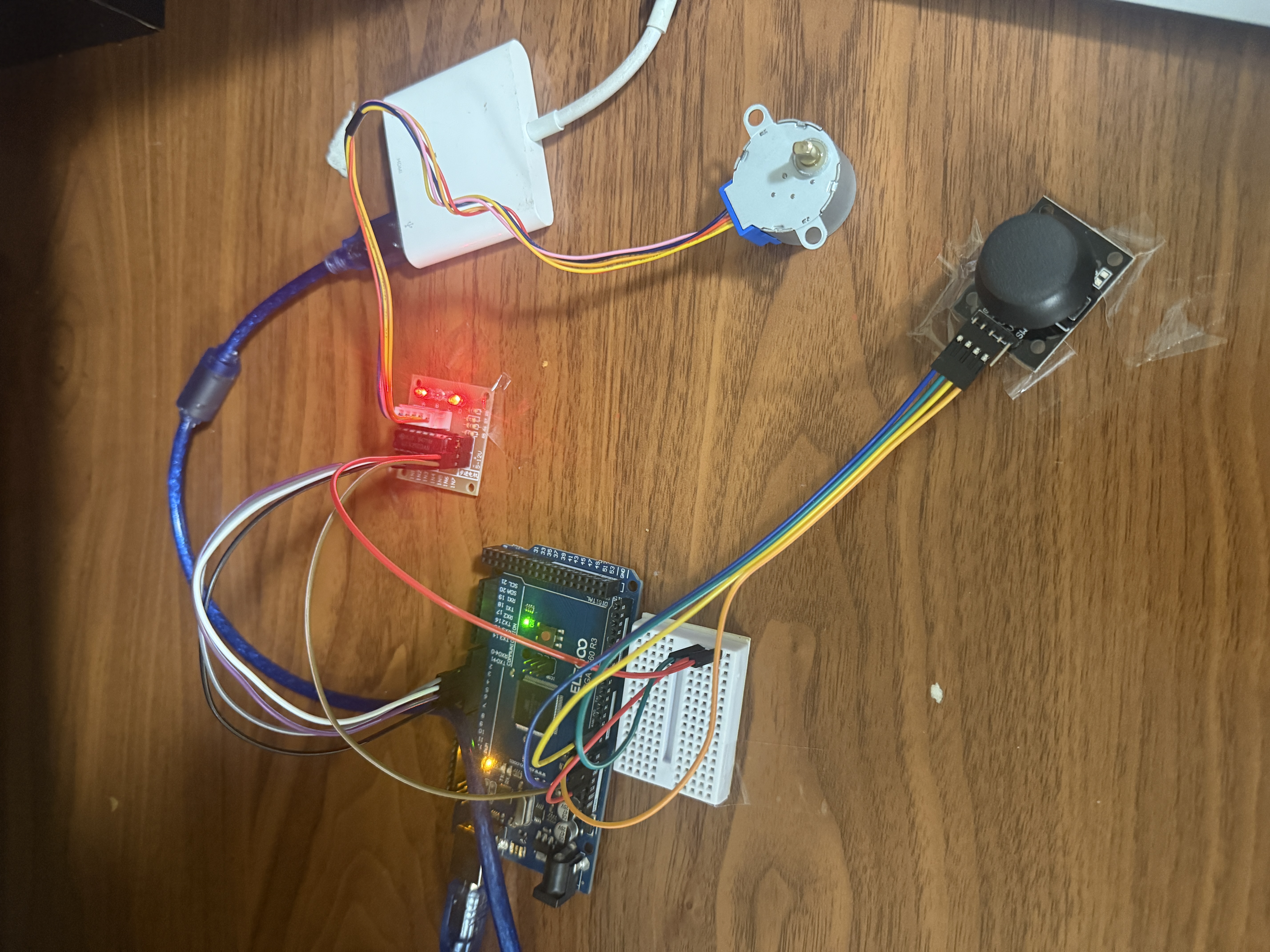 Joystick Stepper Motor Setup